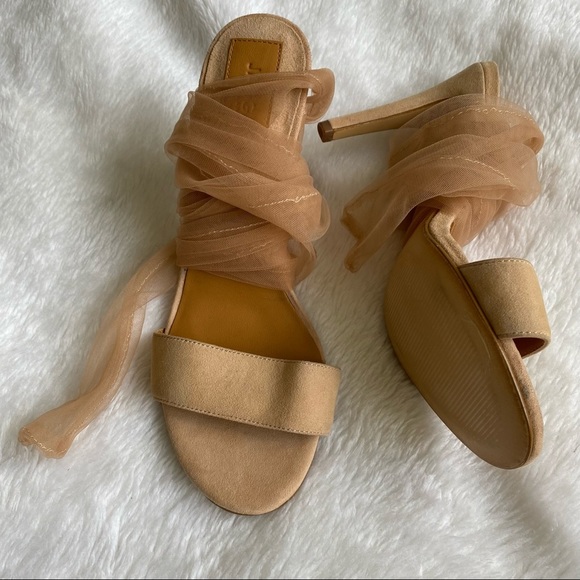 JAGGAR | Aura Suede Leather Lace Up Heels - Picture 6 of 16